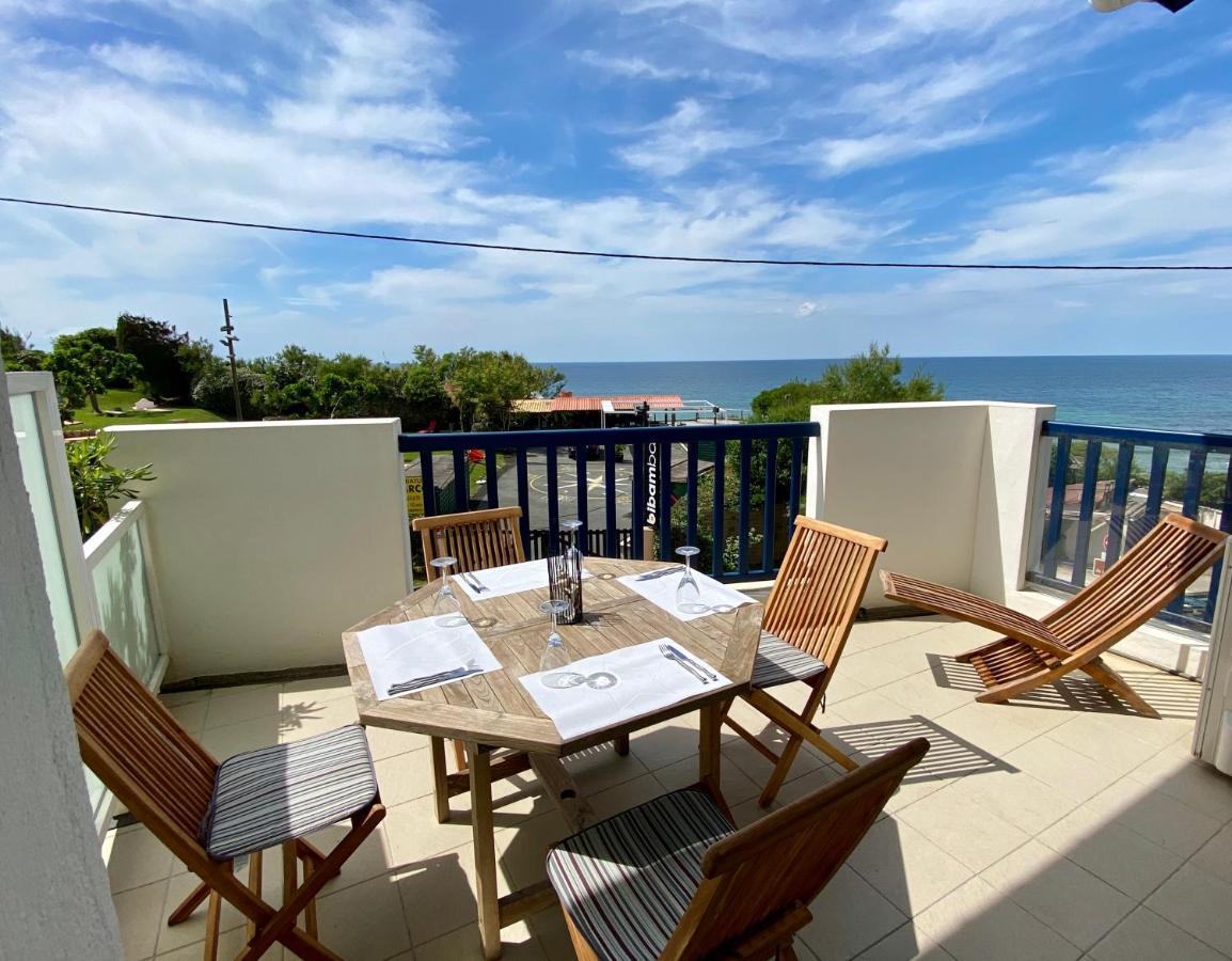 Bel appartement vue mer - 1er rang front de mer Saint-Jean-de-Luz Eksteriør bilde